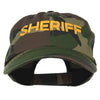 Sheriff Embroidered Enzyme Washed Camo Cap