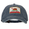 California State Flag Embroidered Big Size Washed Cap