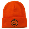 Halloween Surprised Jack o Lantern Embroidered Long Beanie