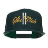 Ski Club Embroidered Snapback Cap