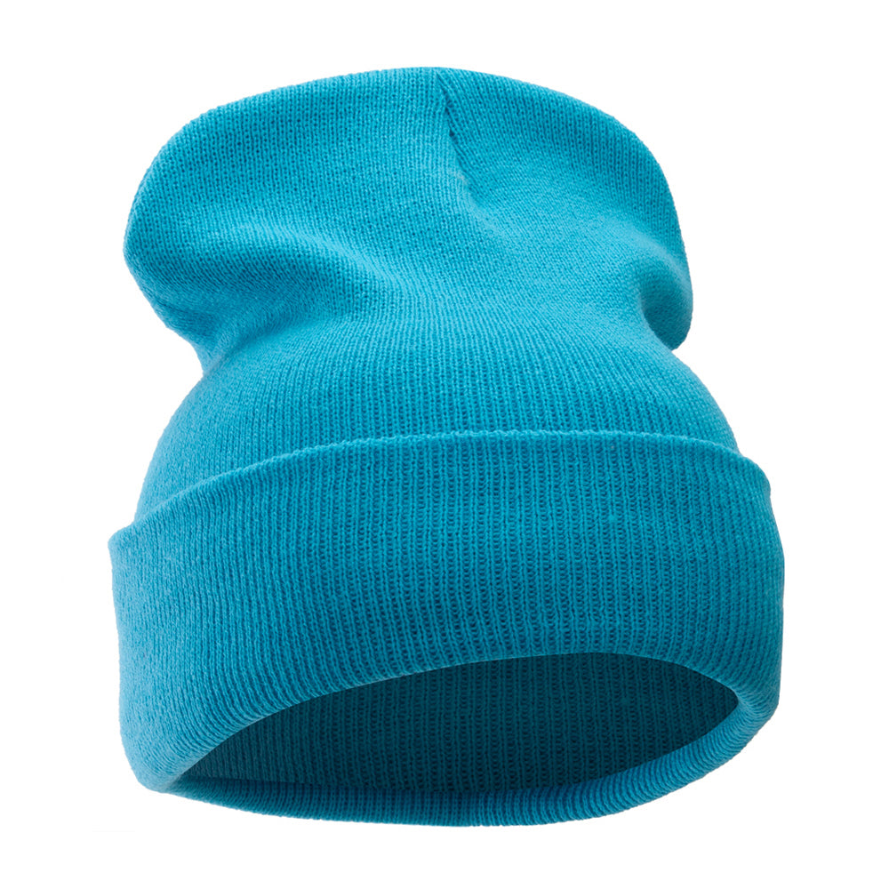 12 Inch Solid Long Beanie Made in USA | Cuff Long Beanie | e4Hats –