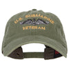 US Submarine Veteran Military Embroidered Washed Cap