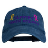 Support Cancer Research Embroidered Washed Cap