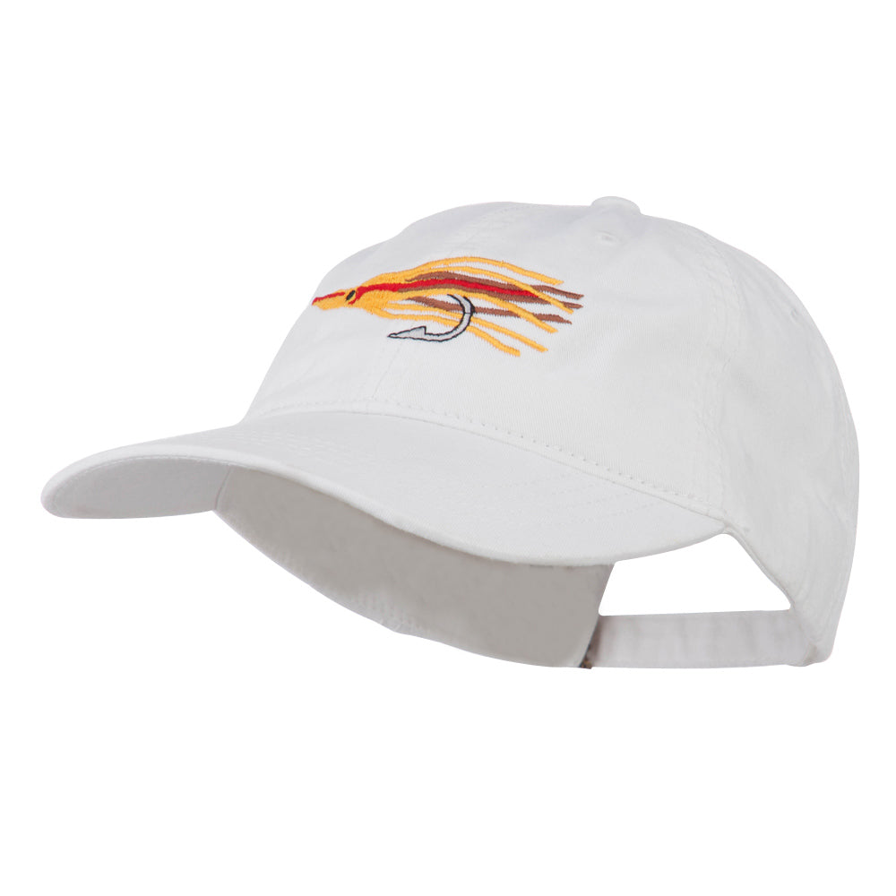 Salmon Squid Rig Embroidered Washed Cap