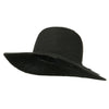 Paper Braid Flat Brim Self Tie Hat