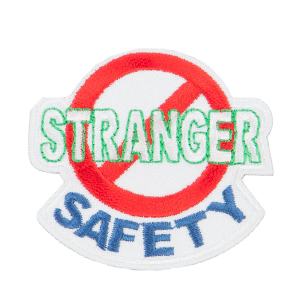 Stranger Safety Icon Stranger Safety Patches | Phrase Patch Design | e4Hats – e4Hats.com