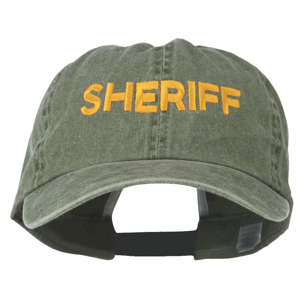 Sheriff Letter Embroidered Big Size Washed Cap | Enforcement Designed ...