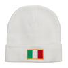 Europe Italy Flag Embroidered Long Beanie