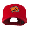 Halloween Jack O Lantern Teeth Embroidered Cap