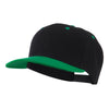 Two Tone Flat Bill Adjustable Ball Cap