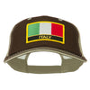 Italy Europe Flag Patched Big Size Washed Mesh Cap