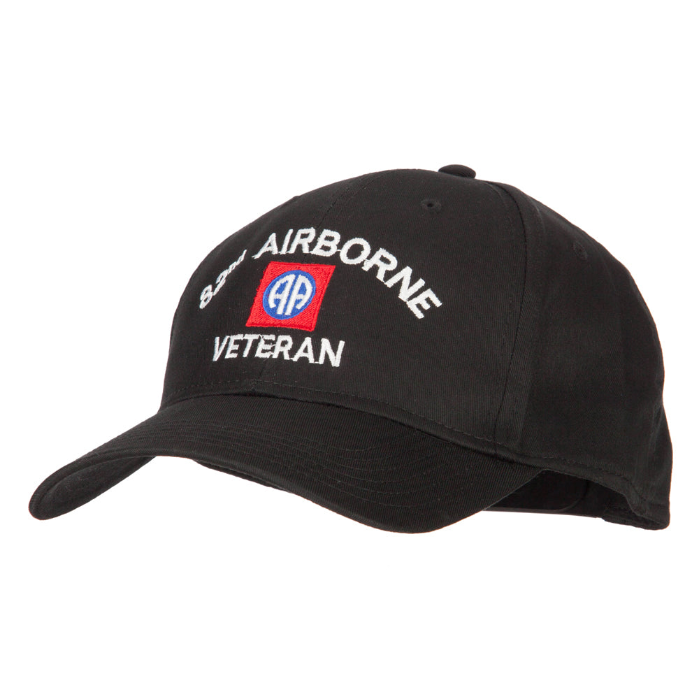 US Army 82nd Airborne Veteran Logo Embroidered Solid Cotton Pro
