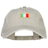 Mini Italy Flag Embroidered Washed Cap