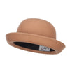 Wool Felt Upturn Brim Bowler Hat