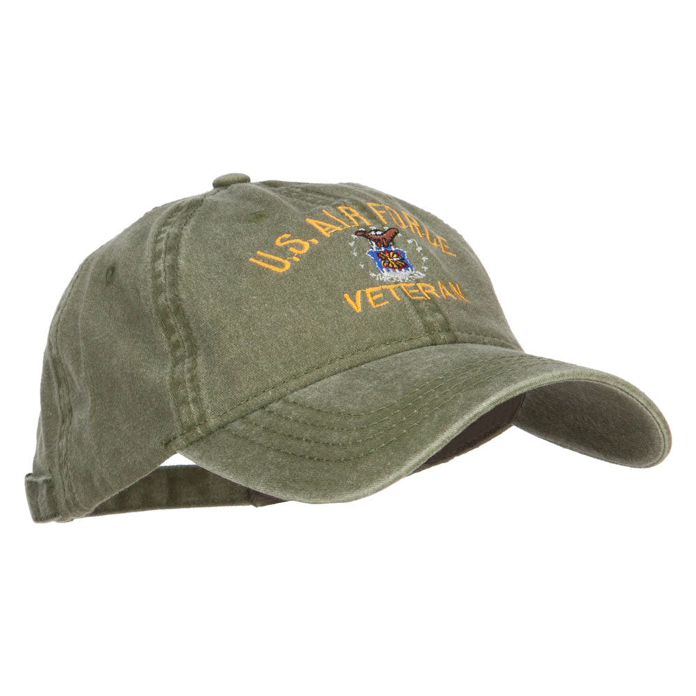 US Air Force Veteran Military Embroidered Washed Cap | Veterans