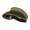UPF 50+ Multi Colored Tribal Paper Braid Visor