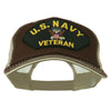 US Navy Veteran Military Patched Big Size Washed Mesh Cap