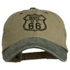US Route 66 Embroidered Pigment Dyed Washed Cap
