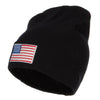 USA Flag Embroidered Big Short Beanie