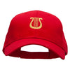 Lyre Embroidered Low Profile Cap - Red OSFM