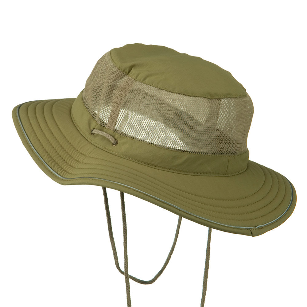 Big Size Talson UV Mesh Bucket Hat, Khaki / XL-2XL
