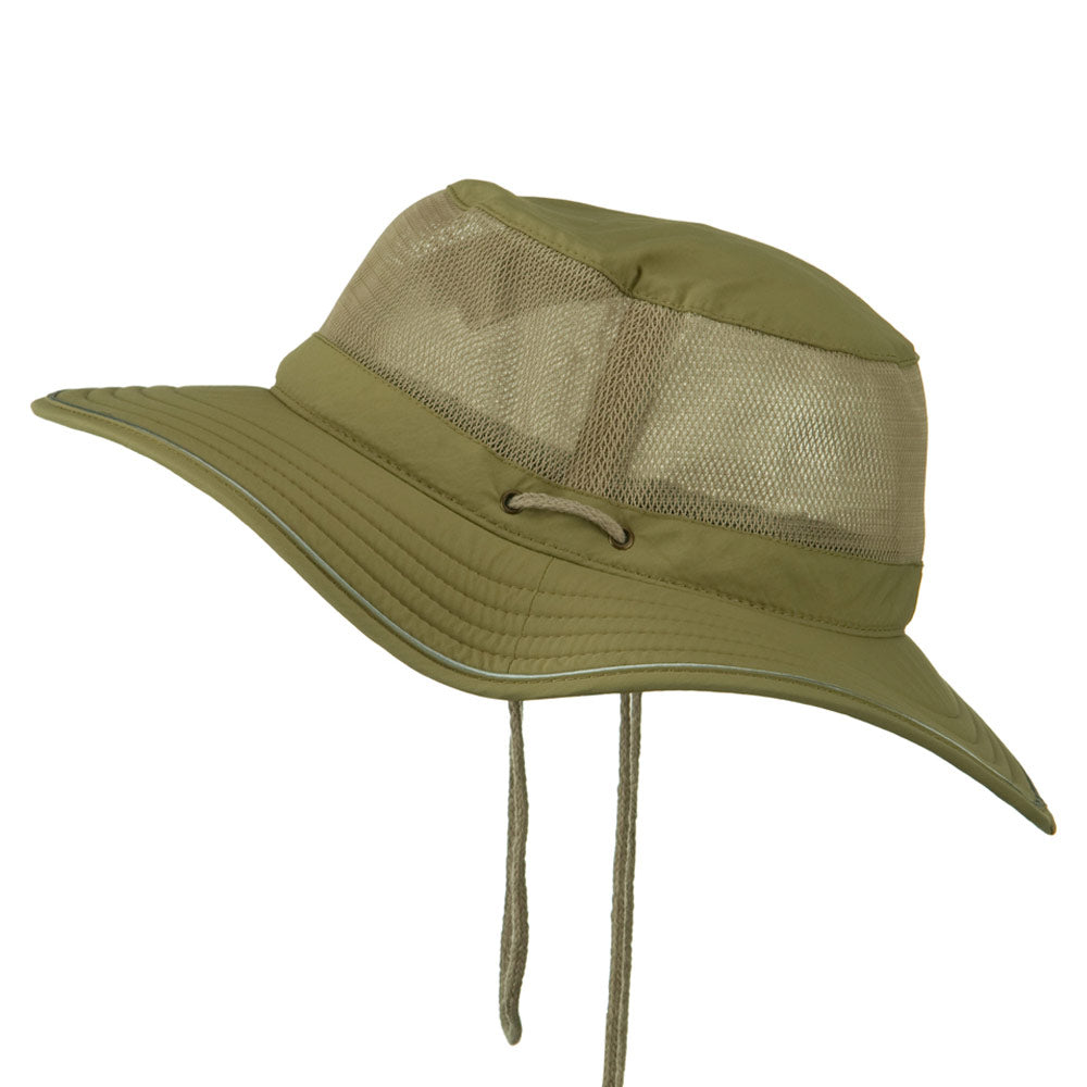Big Size Talson UV Mesh Bucket Hat, Khaki / XL-2XL