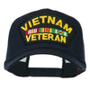 Vietnam Veteran Military Patched Mesh Back Cap