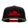 Vancouver Skyline Embroidered Wool Blend Classic Snapback