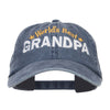 World's Best Grandpa Embroidered Washed Cap