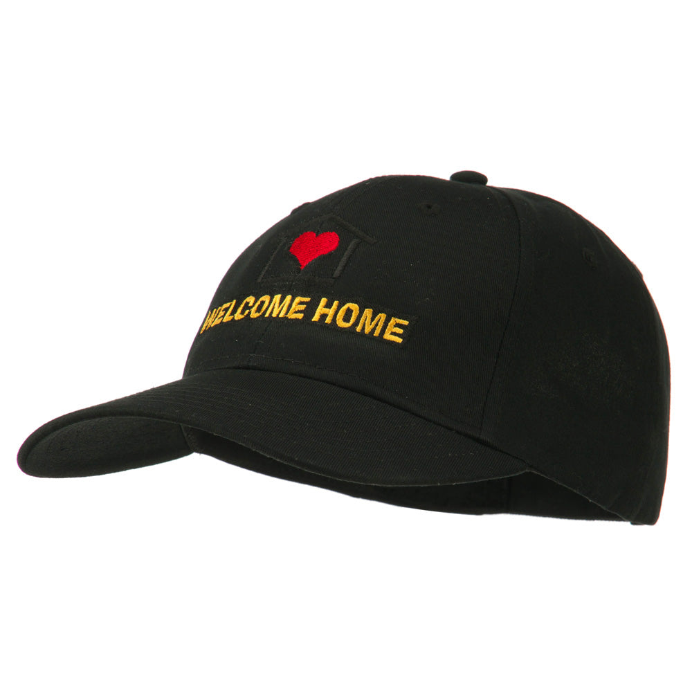 Welcome Home Embroidered Cotton Twill Cap | Word Designed | e4Hats ...