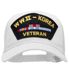 WWII Korea Veteran Fan Shape Patched Cotton Mesh Cap