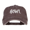 Howl Embroidered Washed Cap