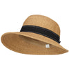 Women's Paper Braid 3.5 Inch Brim Ribbon Hat