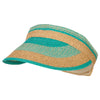 UPF 50+ Women's Paper Braided Stripe Design Visor