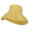 Women's Turn Up Brim Cotton Linen Dressy Bucket Hat