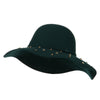Wool Felt Studded Brim Hat