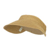 Women's UPF 50+ Metallic Poly Paper Braid Visor