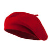 Wool Beret with Bead Spiral Design