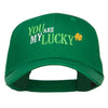 You Are My Lucky Embroidered Cotton Cap