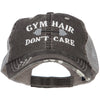 Gym Hair Don't Care Embroidered Cotton Mesh Cap