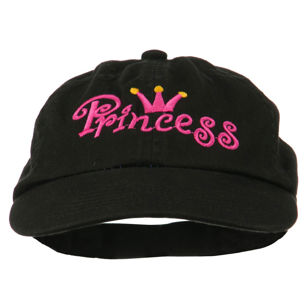 Cap Princess Style Youth Princess Embroidered Washed Chino Twill Cap | Word Designed ...