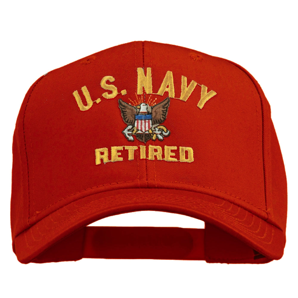 US Navy Retired Military Embroidered Cap